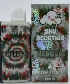 Sky Genetics V2 Disposable Carts Carts Medusa Flavor (Sativa) in stock now, buy flight disposable vape, buy sky genetics 2g disposable